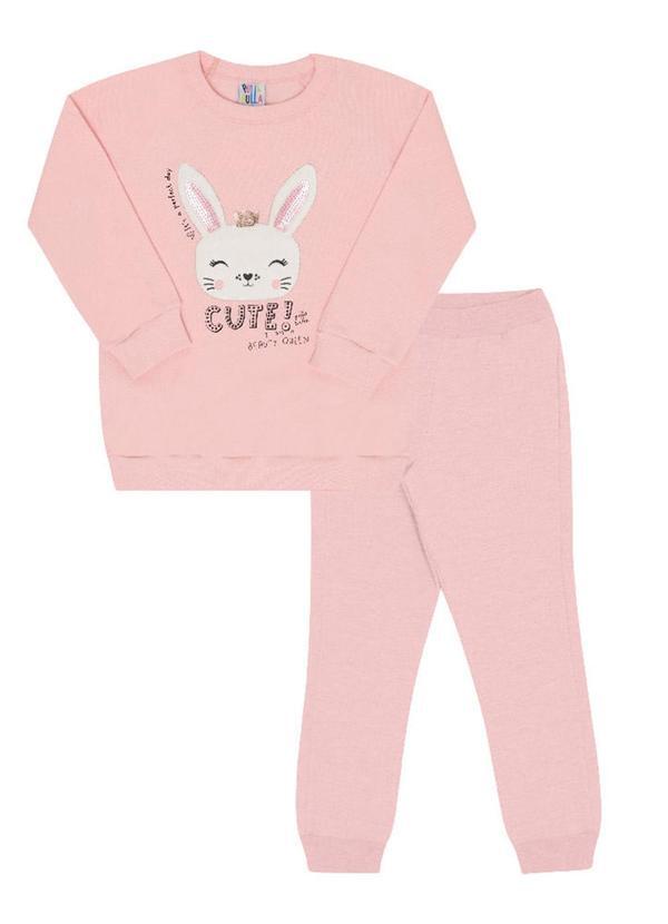 Conjunto Manga Longa MeninaRosa