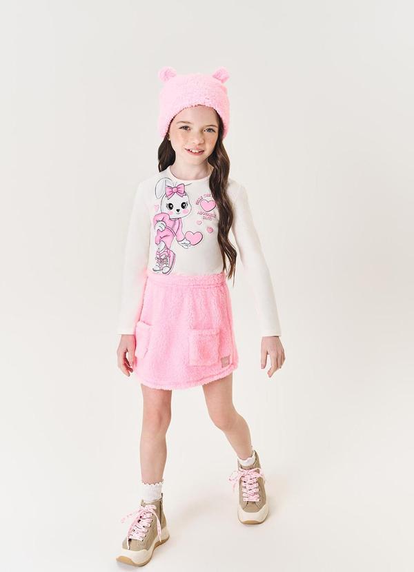 Conjunto Menina Coelha Rosa