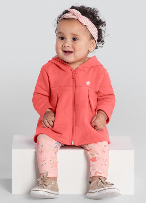 Vista 2 Conjunto Menina Coelho Laranja Brandili Baby Brandili Baby