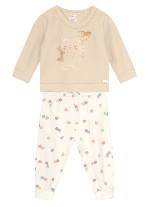 Vista 2 Conjunto Menina de Urso Natural Brandili Baby Brandili Baby