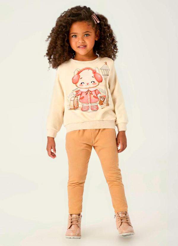 Conjunto Molecotton Marrom