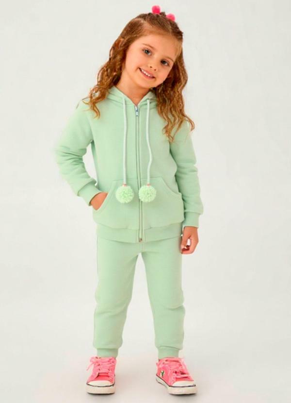 Conjunto Moletom Linho Verde