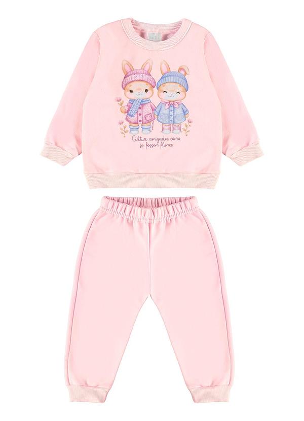 Conjunto Moletom Rosa