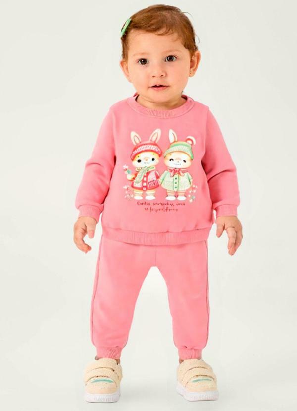Conjunto Moletom Rosa