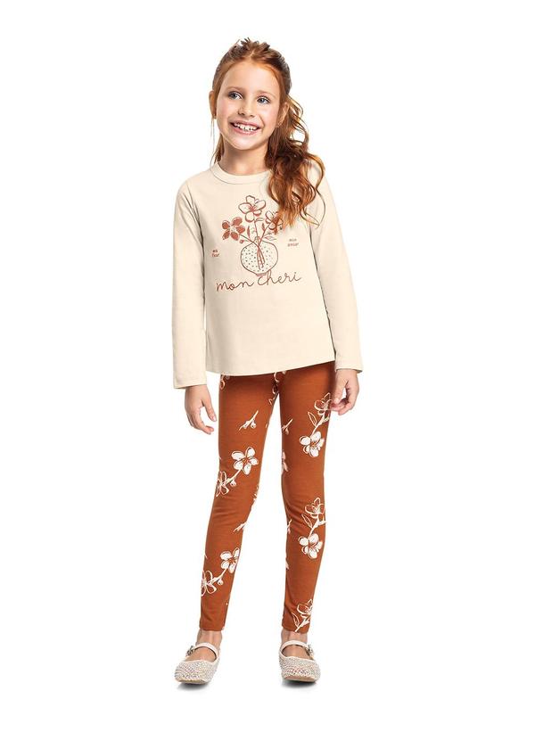 Conjunto Mon Chéri Legging Bege