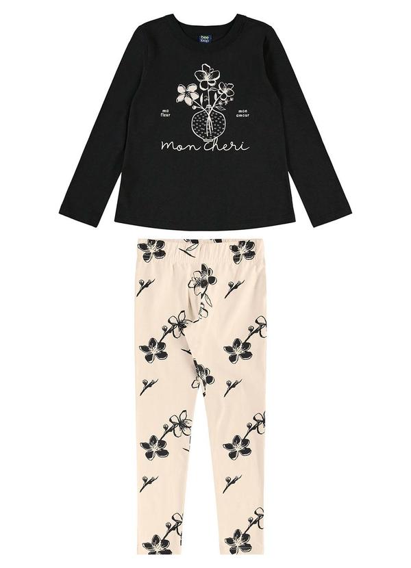 Conjunto Mon Chéri Legging Preto