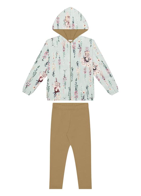 Conjunto para com Calça e Jaqueta Forrada Verde
