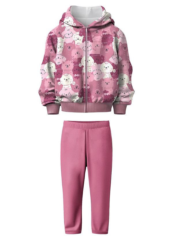 Conjunto Poodles Rosa Claro