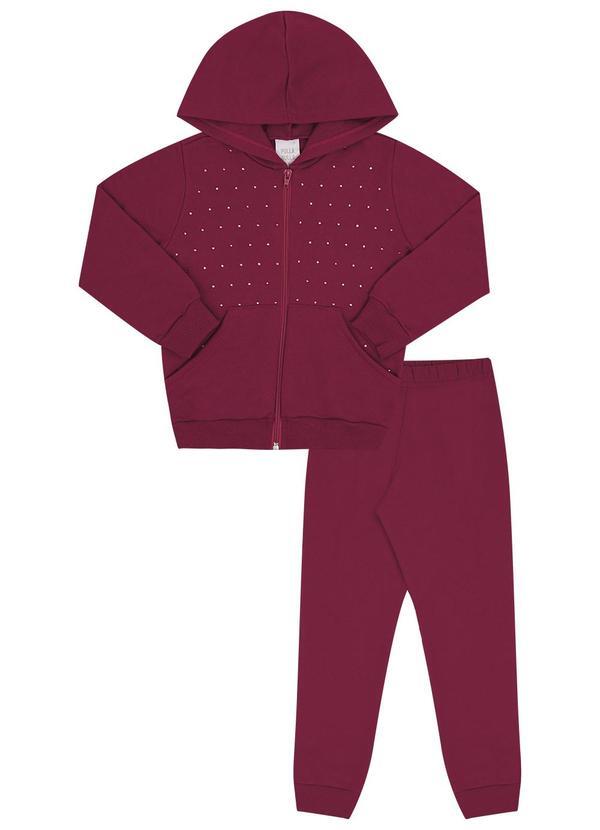 Conjunto Primeiros Passos Menina Moletom Roxo