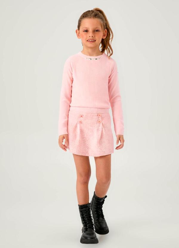 Conjunto Ribana com Elastano Leve Rosa