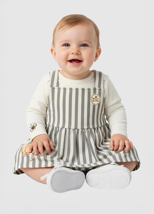 Conjunto Salopete Winnie The Pooh® Off White