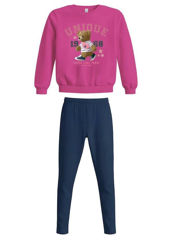 Conjunto Super Cool Today Rosa Escuro