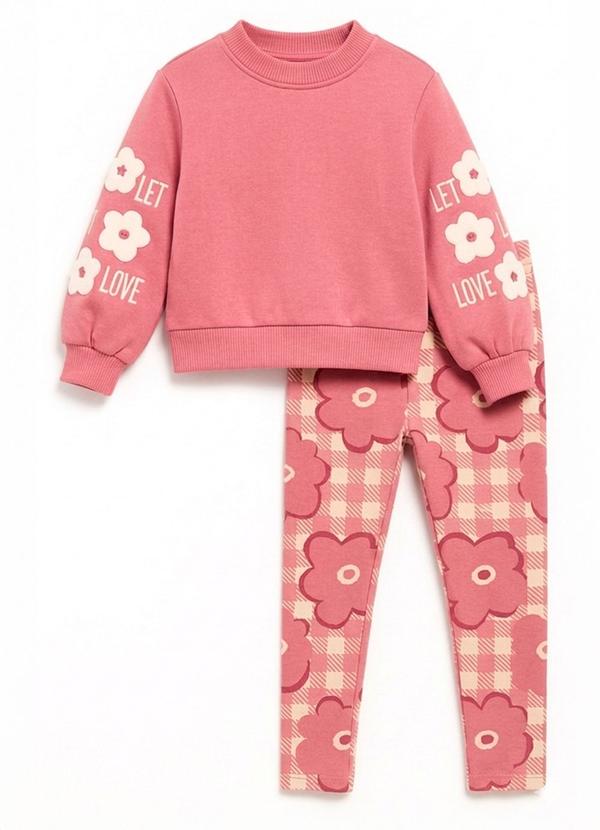 Conjunto Super Fun Girl Rosa