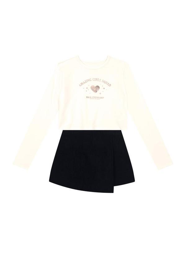 Conjunto Teen Menina de Coração Natural
