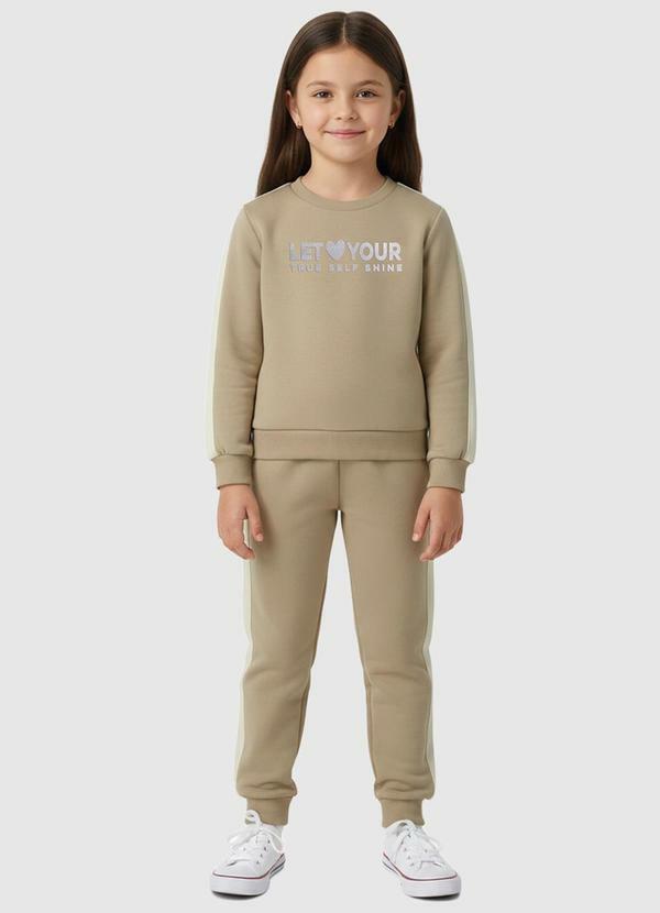 Conjunto Your True Self em Moletinho Areia