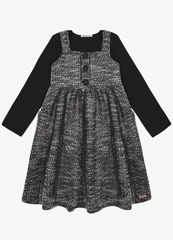 Vestido com Blusa Preto