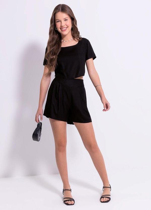 Conjunto em Viscose Preto