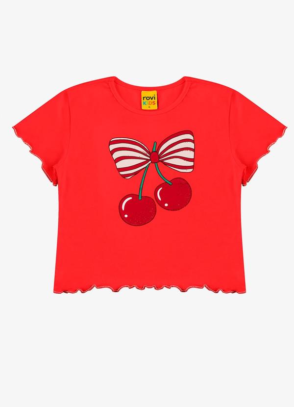 Vista 2 Blusa Feminina Cotton Vermelho Rovi Kids Rovi Kids