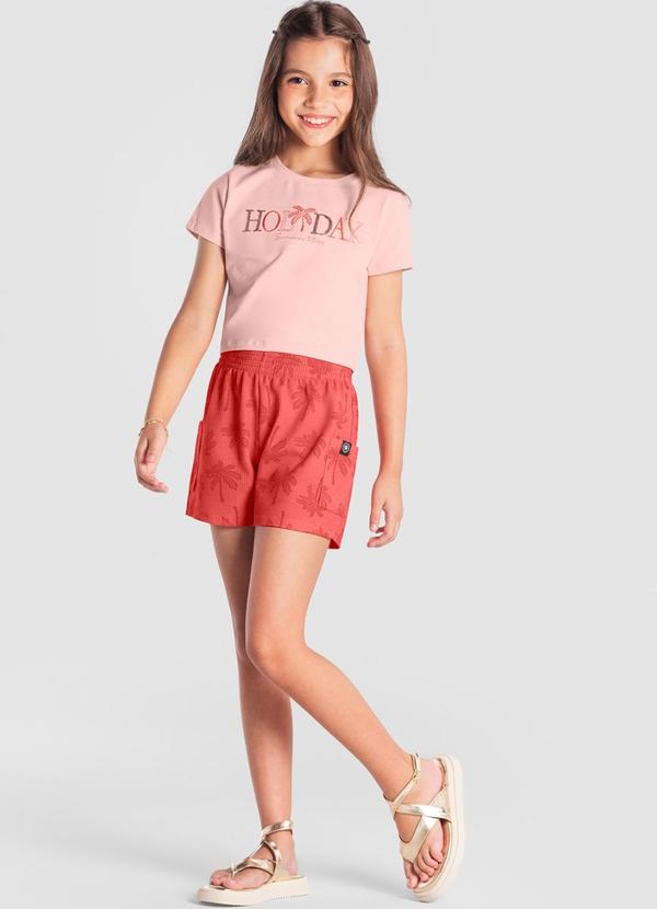 Brandili Young Conjunto Teen de Verão Rosa