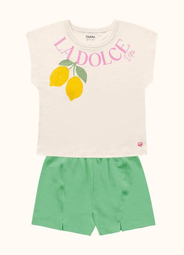 Conjunto Blusa e Shorts Verde