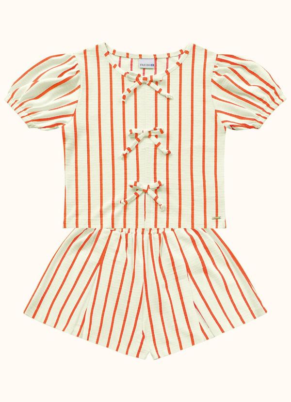 Cj.Blusa/Short Laranja