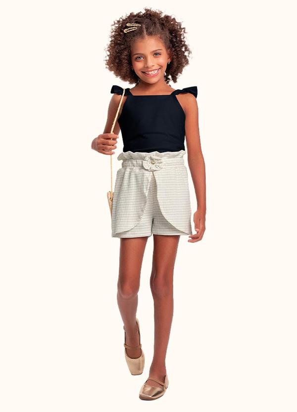 Conjunto Blusa e Shorts Preto