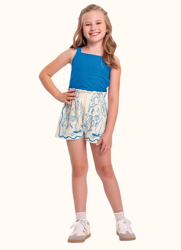Conjunto Regata e Shorts Azul