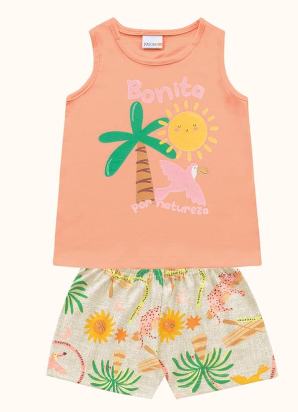 Conjunto Regata e Shorts Laranja