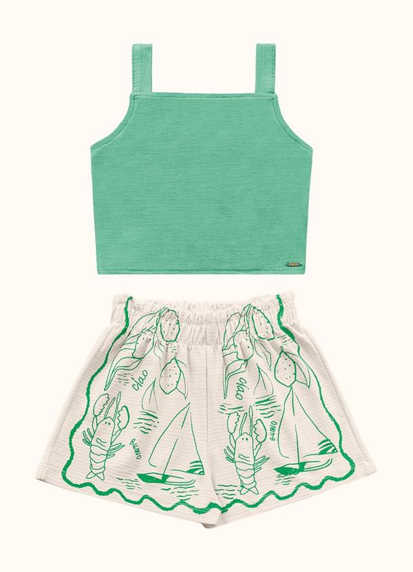 Conjunto Regata e Shorts Verde