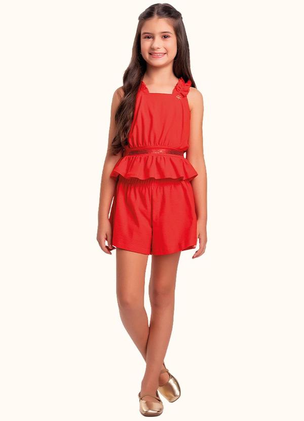 Conjunto Regata e Shorts Vermelho