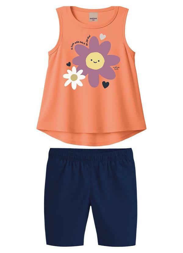 Conjunto a Flor Mais Bela do Jardim Laranja