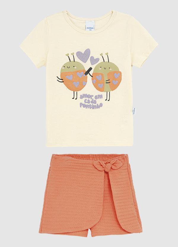 Conjunto Amor em Cada Pontinha Bege