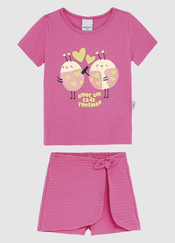 Conjunto Amor em Cada Pontinha Rosa