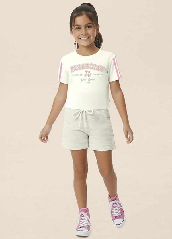 Conjunto Awesome Texturizado Off White