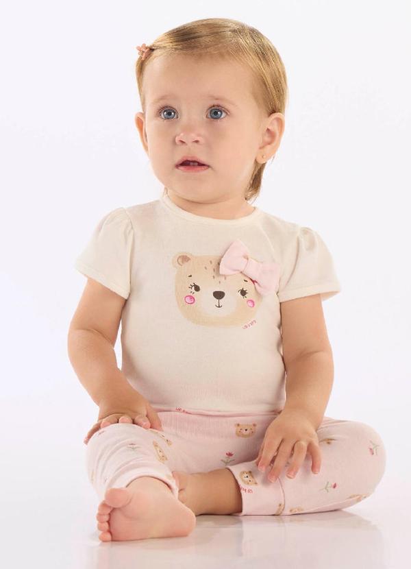 Conjunto Bebê Body e Calça Clochard Branco