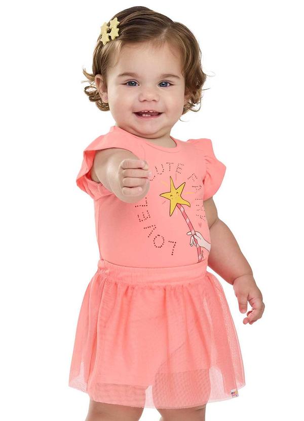 Conjunto Bebê Menina Tule Fadinha Rosa
