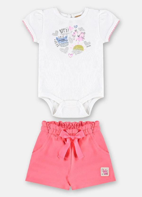 Conjunto Bff para Bebê Menina Branco