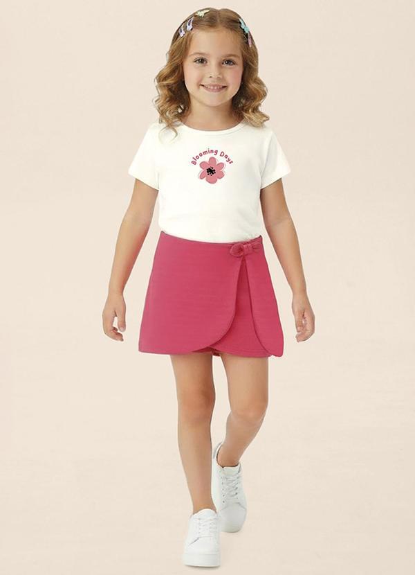Conjunto Blooming Days Trabalhada Off White