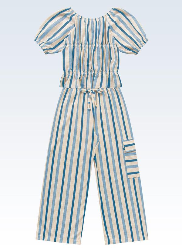 Conjunto Blusa/Calça Azul
