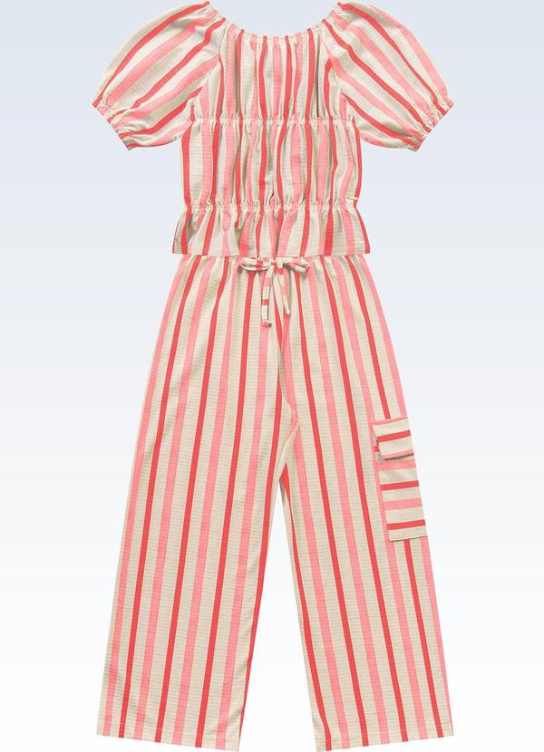 Conjunto Blusa/Calça Rosa