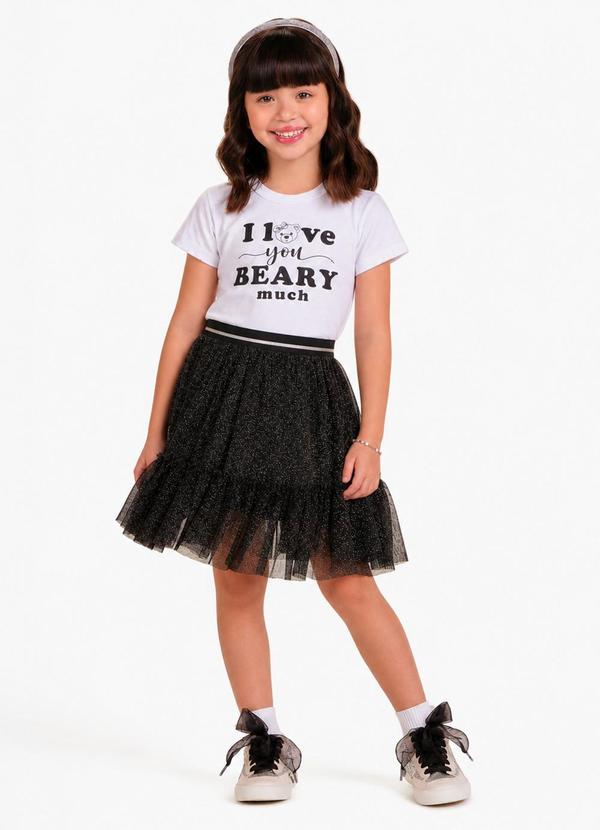 Vista 2 Conjunto Blusa com Saia Feminino Preto Trick Nick Trick Nick