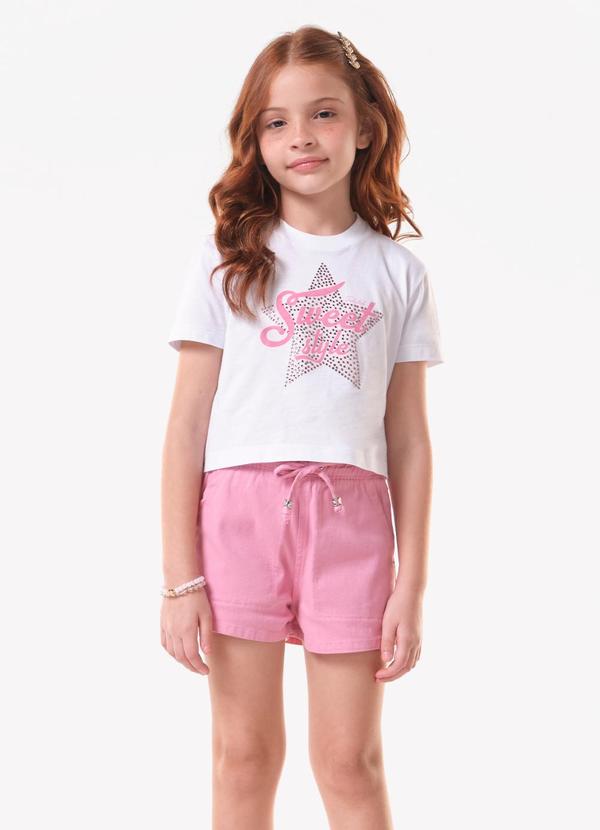 Conjunto Blusa com Shorts Branco