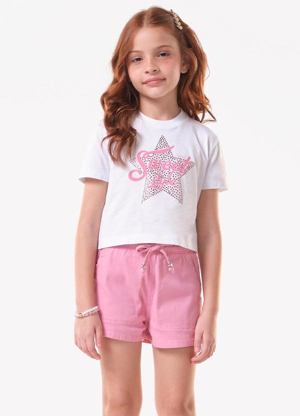 Conjunto Blusa com Shorts Branco