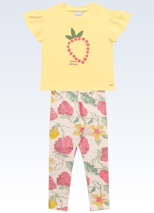Conjunto Blusa e Legging Amarelo