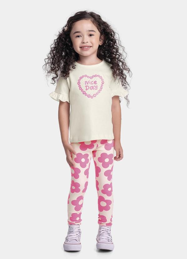 Conjunto Blusa e Legging Bege