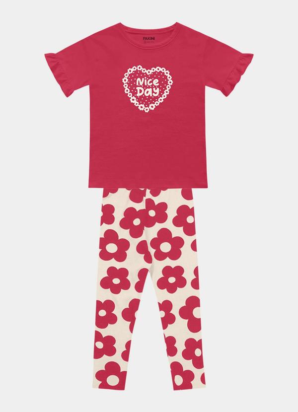 Conjunto Blusa e Legging Rosa