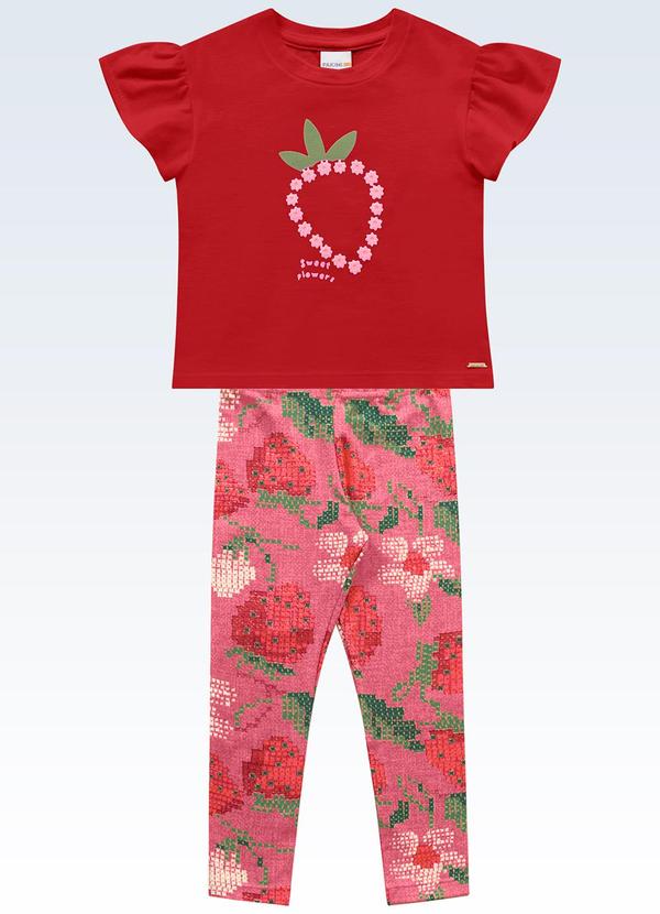 Conjunto Blusa e Legging Vermelho