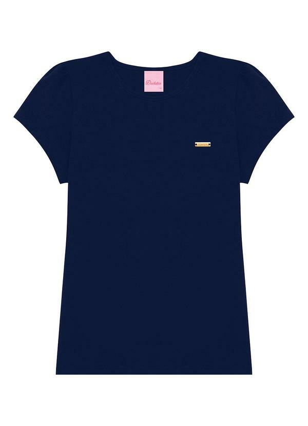 Conjunto Blusa e Short Estampa Libélula Azul