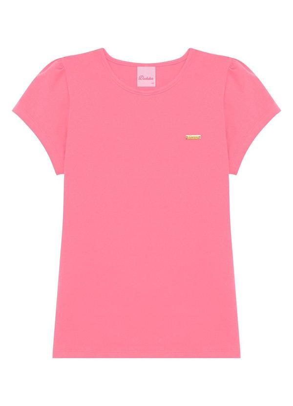 Conjunto Blusa e Short Estampa Libélula Rosa