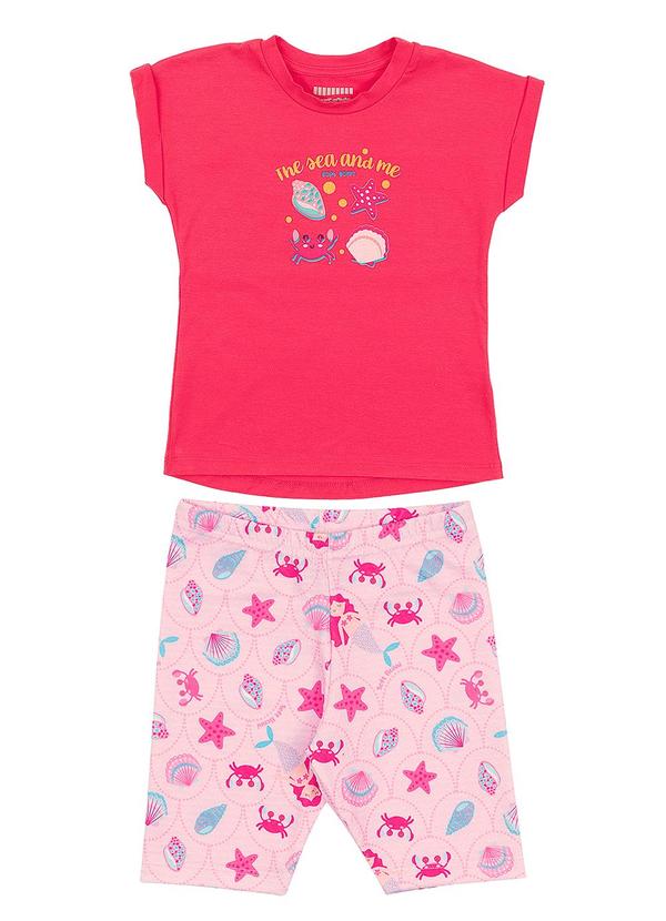 Conjunto Blusa e Short Rosa